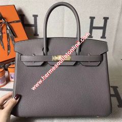 Hermes Birkin Bag Togo Leather Gold Hardware In Marble