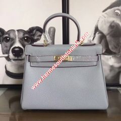 Hermes Kelly Bag Togo Leather Gold Hardware In Sky Blue