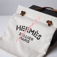 Hermes Aline Bag Canvas In White