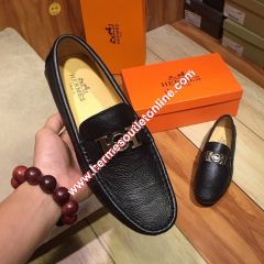 Hermes Loafer Togo Leather Black