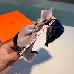 Hermes Chain Print Bow-knot Headband Pink