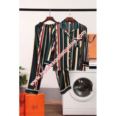 Hermes Chain Stripe Sleepwear In Green