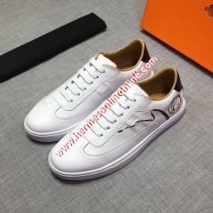 Hermes Quicker Sneaker Calfskin White