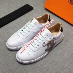 Hermes Quicker Sneaker Calfskin White