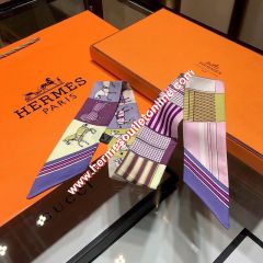 Hermes Courvertures Nouvelles Vichy Twilly In Purple
