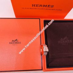 Hermes Ring With Crystal Rose