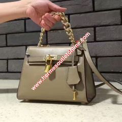 Hermes Kelly Chain Bag Box Leather Gold Hardware In Apricot