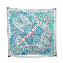 Hermes Le Jardin de la Maharani Scarf 90 In Green