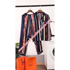 Hermes Chain Stripe Sleepwear In Blue