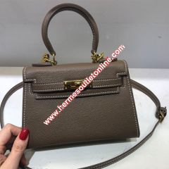 Hermes Kelly Bag Epsom Leather Gold Hardware In Coffee