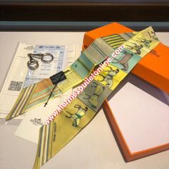 Hermes Courvertures Nouvelles Vichy Twilly In Yellow