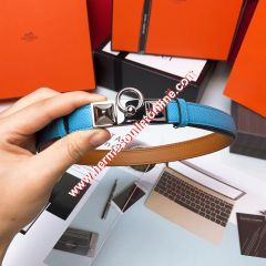 Hermes Collier De Chien 18 Belt Espom Leather In Teal