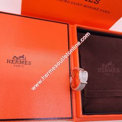 Hermes Ring With Crystal Silver